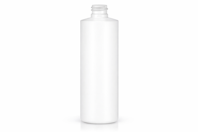 8 oz White 24-410 HDPE Cylinder Round Plastic Bottle