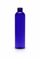 4 oz 20-410 Cobalt Blue PET Cosmo Round Plastic Bottle