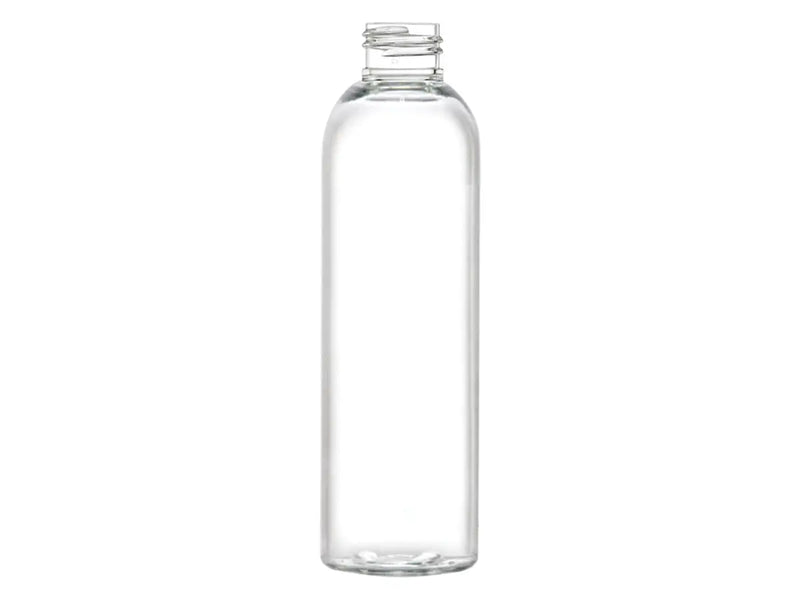 4 oz Clear 20-410 PET Cosmo Round Plastic Bottle