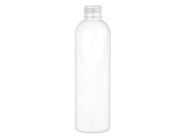 4 oz White 20-410 PET Cosmo Round Plastic Bottle