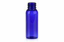 1 oz Blue 20-410 PET Cosmo Round Plastic Bottle