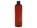 2 oz Dark Amber 20-410 PET Cosmo Round Plastic Bottle