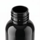 2 oz Black 20-410 PET Cosmo Round Plastic Bottle