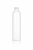 8 oz White 24-410 PET Cosmo Round Plastic Bottle