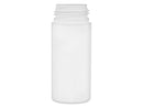 4 oz 43mm White Cylinder Round Foamer-Style HDPE Plastic Bottle