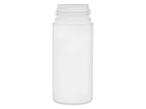 4 oz 43mm White Cylinder Round Foamer-Style HDPE Plastic Bottle