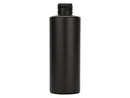 2 oz Black 20-410 Cylinder Round HDPE Plastic Bottle