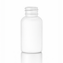 1 oz White 20-410 HDPE Boston Round Plastic Bottle