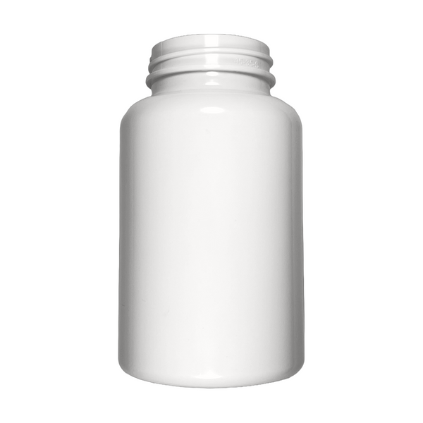 250 cc White 45-400 PET Plastic Pill Packer Bottle