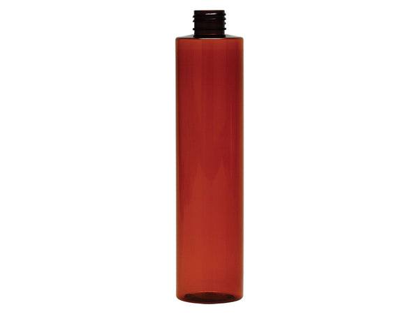 10 oz Dark Amber 24-410 Cylinder Round PET Bottle