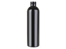 8 oz Black 24-410 Cosmo Round PET Bottle