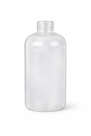 8 oz Natural-Colored 24-410 HDPE Boston Round Plastic Bottle