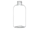 8 oz Clear 24-410 PET Boston Round Plastic Bottle