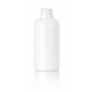 4 oz White 24-410 HDPE Boston Round Plastic Bottle