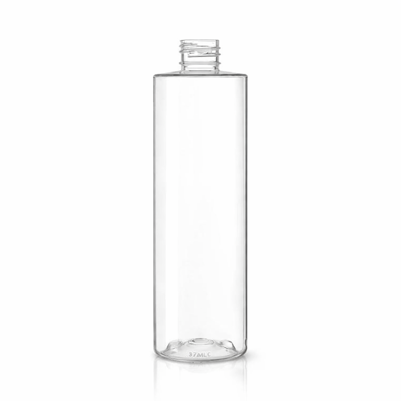 12 oz Clear 24-410 Cylinder Round PET Plastic Bottle