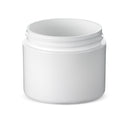 2 oz White PP Square-Base Double-Wall Jar 58-400