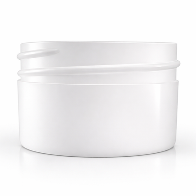 1/2 oz White 38-400 PP Single Wall Plastic Jar