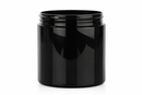 8 oz Black 70-400 PET Plastic Jar