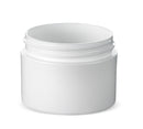 1 oz White 53-400 PP Double-Wall Straight Base Plastic Jar