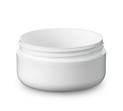 4 oz White 89-400 PP Double Walled Jar
