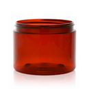 16 oz Amber 89-400 Straight-Sided Plastic PET Jar