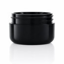 1/2 oz Black 48-400 PP Double Wall Plastic Jar