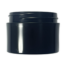 1 oz Black 53-400 PP Double-Wall Square Base Plastic Jar