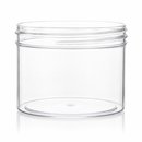 8 oz Clear 89-400 PS Regular Wall Plastic Jar