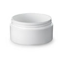 2 oz White 70-400 PP Double Wall Straight-Base Plastic Jar