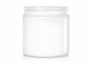 8 oz White 70-400 HDPE Single-Wall Plastic Jar