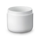 4 oz White 70-400 PP Double-Wall Round Base Plastic Jar