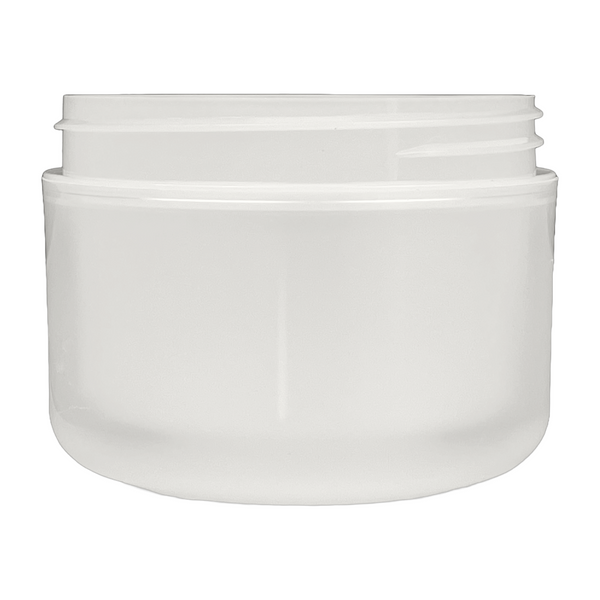 8 oz Natural-Colored 89-400 Round Base Double-Wall Jar