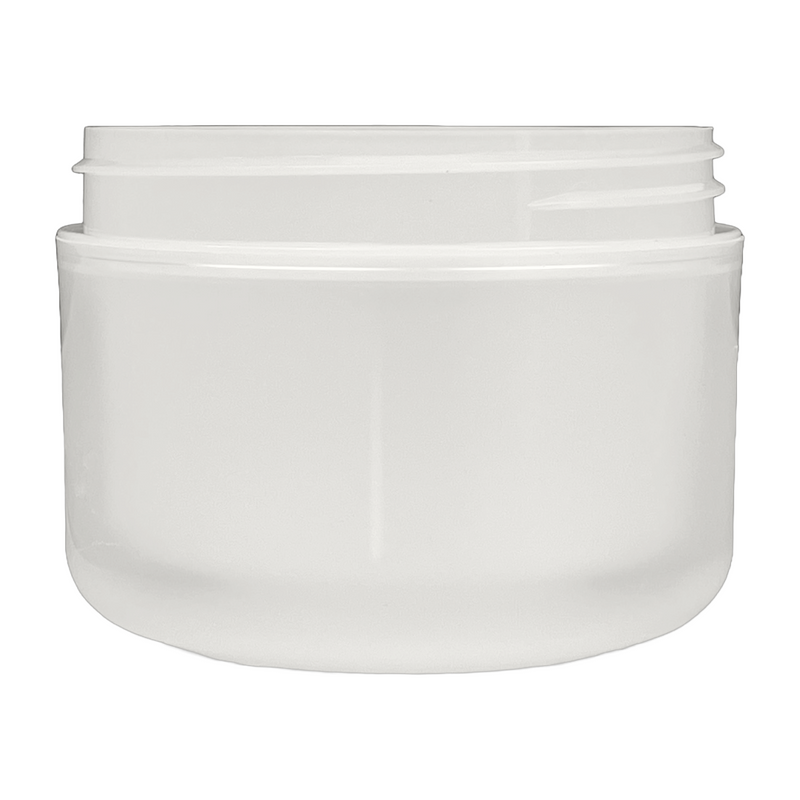 8 oz Natural-Colored 89-400 Round Base Double-Wall Jar