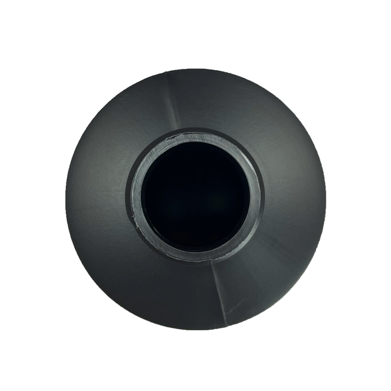 8 oz Black 24-410 HDPE Cylinder Round Plastic Bottle