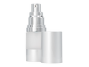 15 mL, 20mm Frosted/Silver/Brushed Aluminum Airless Cosmetic Treatment Pump