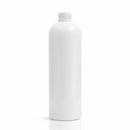 12 oz White Cosmo Round PET Plastic Bottle with 24-410 Neck Finish