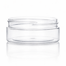 6 oz Clear 100-400 PET Straight Sided, Single Wall Round, Low Profile Jar