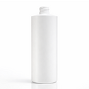 16 oz White HDPE Cylinder Round Plastic Bottle with 24-410 Neck Finish
