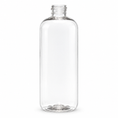 12 oz Clear 24-410 Boston Round PET Plastic Bottle