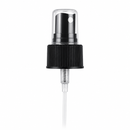 24-410 Black Fine Ribbed Fine Mist Sprayer 7.6875" Dip Tube (Output 0.16cc)