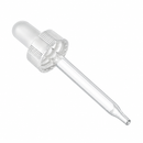 20-400 White Ribbed Dropper Assembly Glass Pipette (Fits 1 oz)