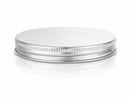 58-400 Silver Aluminum Ribbed Metal Cap (PE Foam Liner)