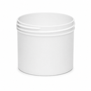 4 oz White 70-400 Polypropylene (PP) Single Wall Plastic Jar