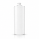 32 oz White 28-410 HDPE Cylinder Round Plastic Bottle