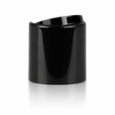 24-410 Black Smooth Disc Top Cap (Pressure Sensitive Liner)