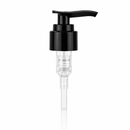 24-410 Black Smooth Lotion Pump lock down Head 6.25" Dip Tube (Output 2cc)