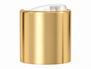 24-410 Gold/White Smooth Metal Shell Disc Top Cap