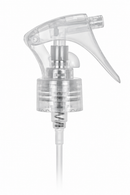 24-410 Natural-Colored Fine Mist Mini Trigger Sprayer (7.75" Dip tube, .21mL)