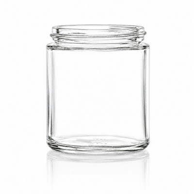 4 oz Clear 58-400 Straight-Sided Glass Jar