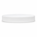 89-400 White Ribbed Skirt PP Plastic Cap (Universal Heat Seal Liner)